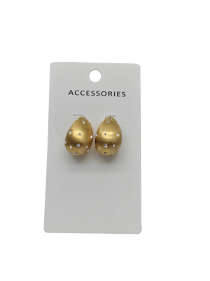 Μοντέλα Χρυσό επιχρυσωμένα δακρυγόνα σκουλαρίκια φράουλα σχήμα χοντρό σκουλαρίκια από ανοξείδωτο χάλυβα γυναίκες