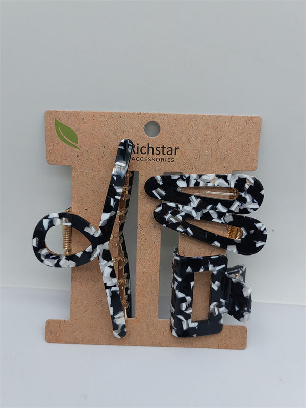 Ελαφριά ακετάτη εξαρτήματα μαλλιών Claw Clip hairpin ανθεκτικό πολυχρωματικό