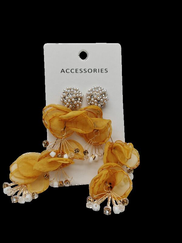 Βιντέιζ φλωρικά σκουλαρίκια για γυναίκες 2,5 εκατοστά